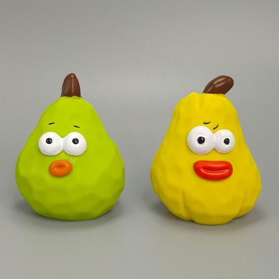 Игрушка для домашних животных для снятия скуки, Пищащая груша для собак, Латексная жевательная игрушка от тревожности, Интерактивная игрушка для апортировки, Очистка зубов для агрессивных грызунов, Прочная игрушка для прорезывания зубов