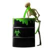 Funny Decoration, Vomit Skeleton Decoration, Table Decoration, Interior Decoration - Vomit Skeleton Trash Can, Party Decoration Room Home Fireplace