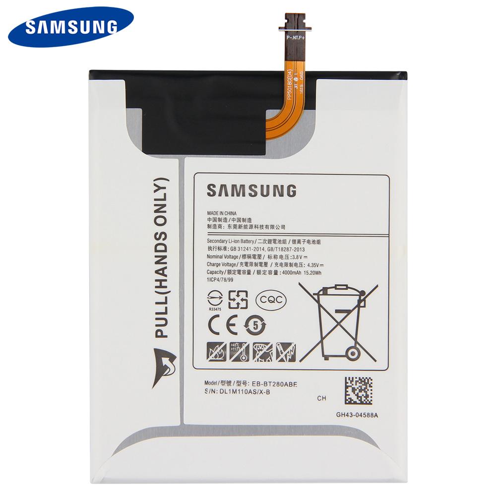 Оригинальный сменный аккумулятор для планшета EB-BT280ABE для Samsung GALAXY Tab A 7,0 T285 SM-T280 4000 мАч
