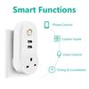 Адаптер питания Smart Power Plug WiFi Электрическая розетка ЕС США Австралия Великобритания GE Гнездо USB Время Дистанционное управление с помощью приложения Smartlife Alexa Google Home