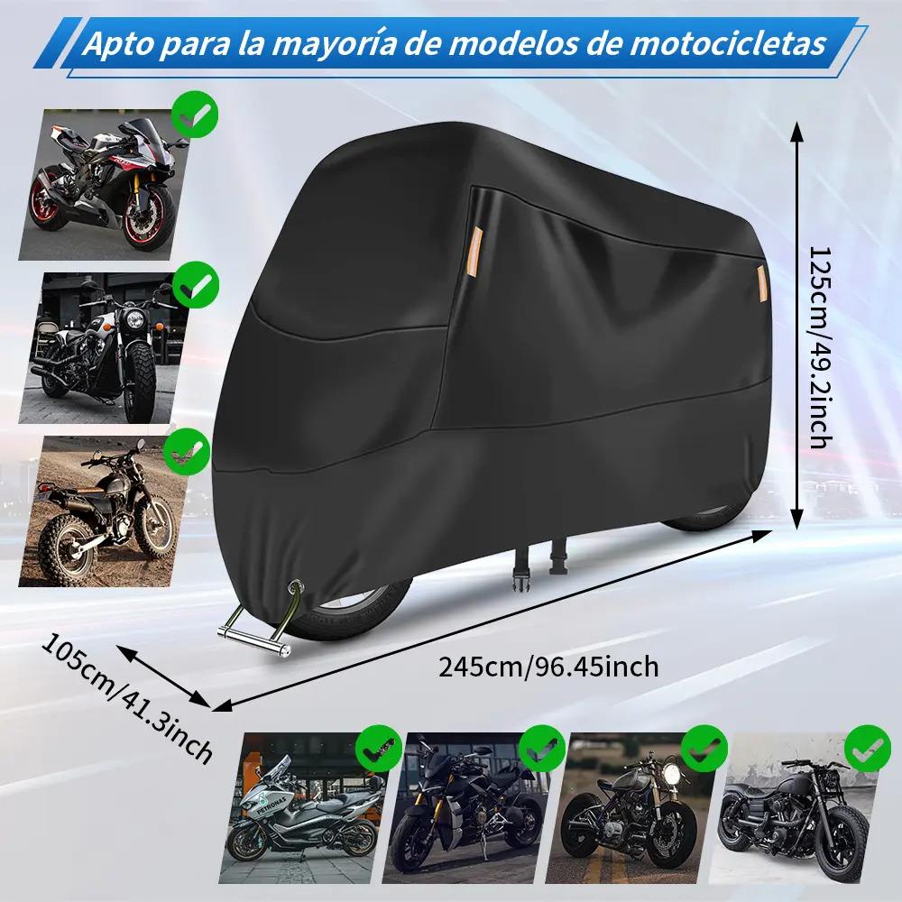Thick 210d Black Motorcycle Sun Protection Waterproof Cover