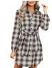 Casual  Shirt Dress Autumn Women Long Sleeve Maxi Dresses Laides Turn-down Collar Office Dresses