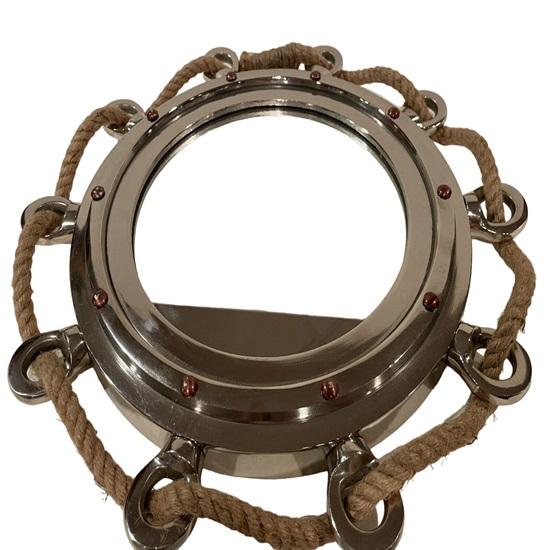 40,64 см иллюминатор с алюминиевой отделкой, зеркало в порту, настенное подвесное корабельное иллюминатор, декоративное украшение для дома