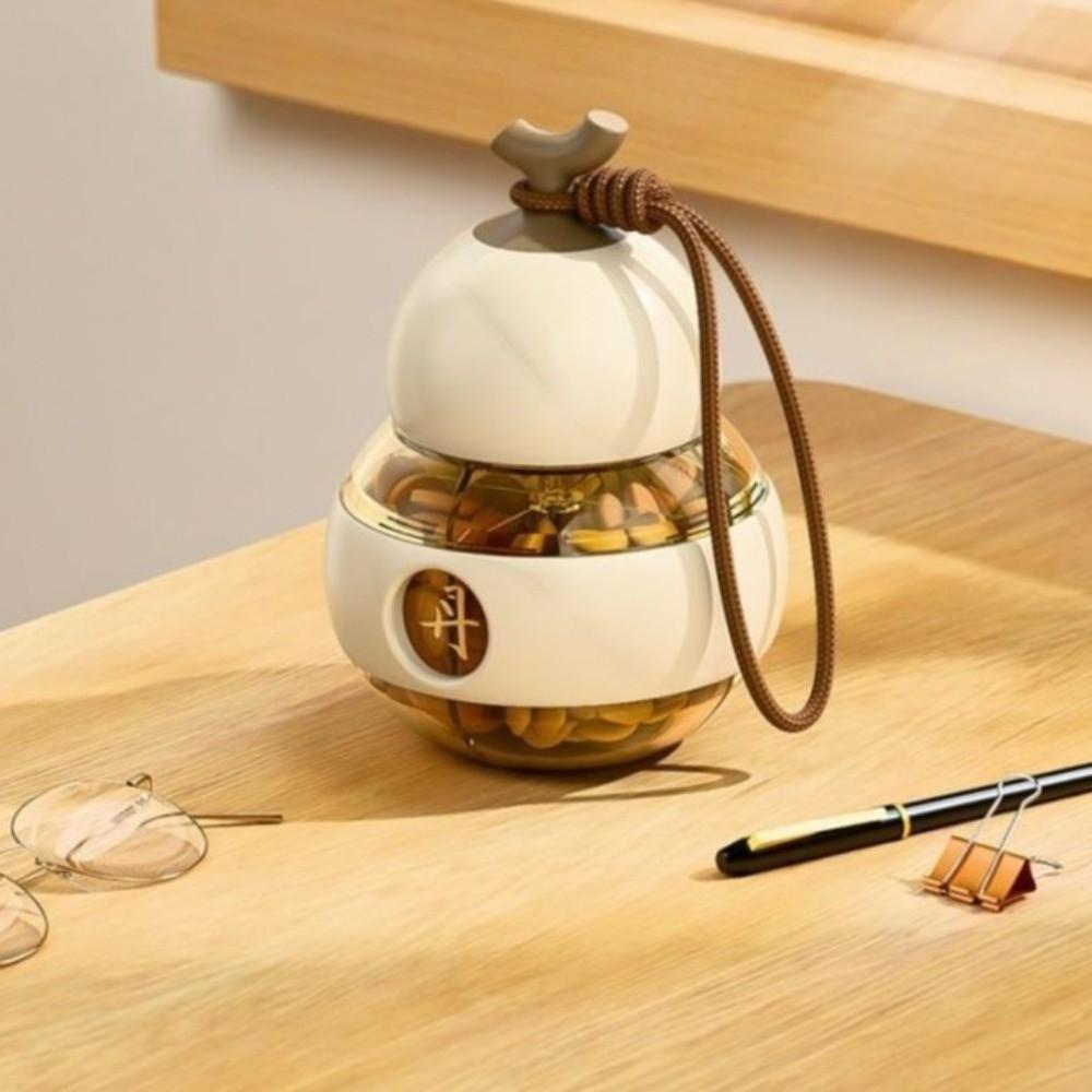 Small Gourd Pill Storage Box Dustproof Pill Organizer Weekly Pill Container Home Daily
