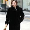 Coat Women's Mid-length Winter Thickened Middle-aged Mother Fur Coat Thickened