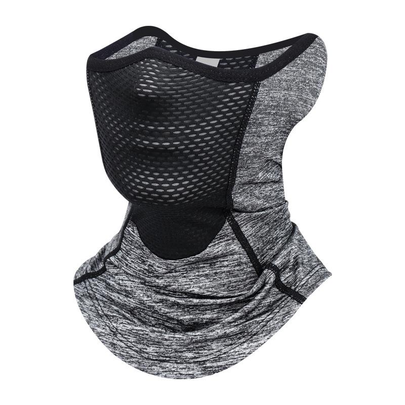 UPF 50+ Ice Silk Sports Neck Gaiter Outdoor Dust Sunscreen Motorcycle Cycling Half Face Mask