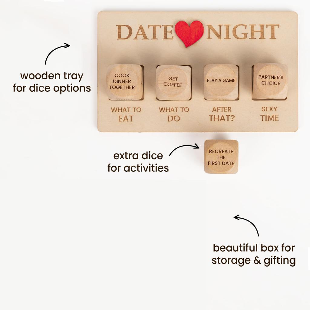 4 шт. Секс-кубики Игры для взрослых Деревянный набор кубиков Подарки на День святого Валентина Идеи для свиданий для пар Кубики для свиданий Секс-позиции