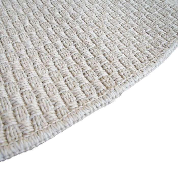 Tapis d' aspect jute blanc D160