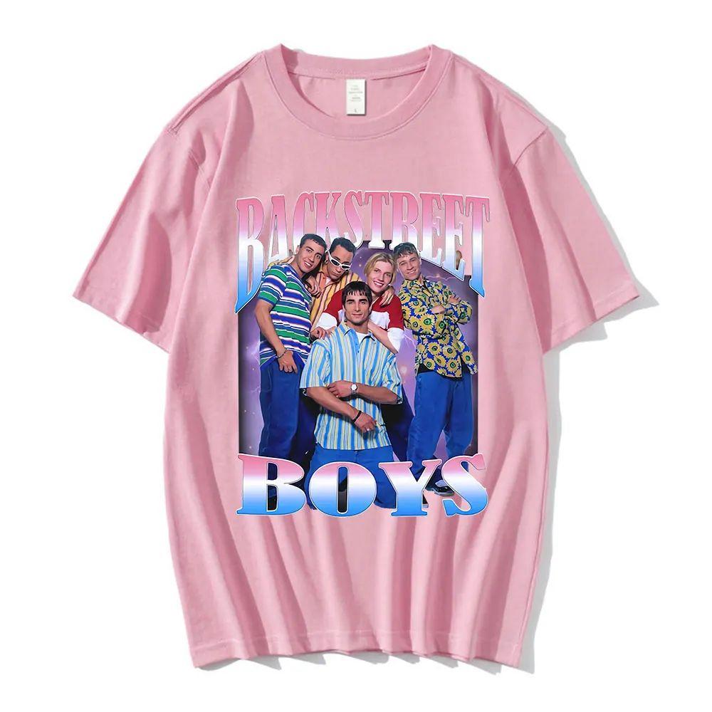90s Vintage Women's T Shirt Boy Band Throwback Homage T-Shirts Backstreet Boys T-Shirt Hip Hop Streetwear Print Cotton Tops Unisex
