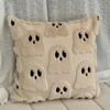 Halloween Cute Little Ghost 3D Jacquard Decorative Pillowcase Quilted Craft Embroidery Pillowcase Holiday Gift Party Decoration