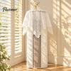 Decorative Home Appliance Cover Lace Dust for Air Conditioner, Cylindrical Vertical Units Soft Durable Fabric Protective Cover, Exquisite Embroidery