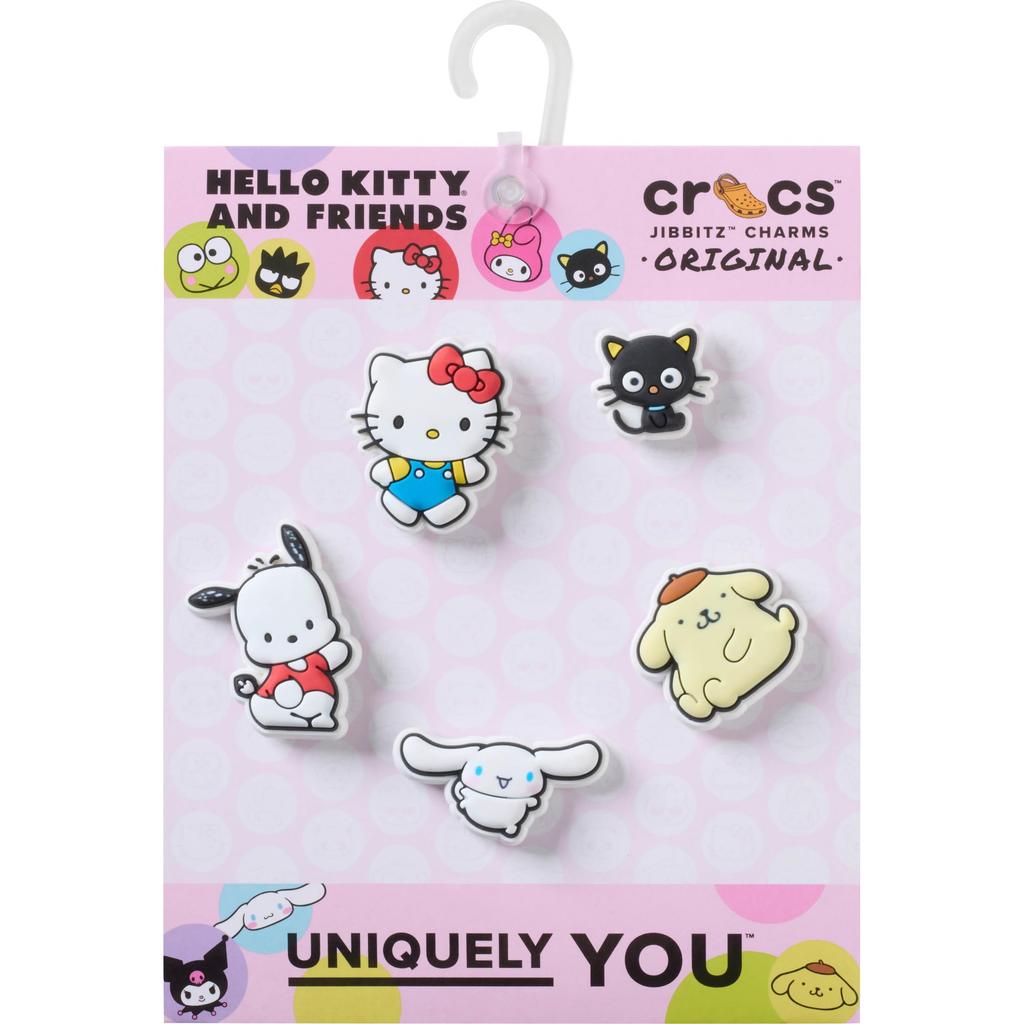 Подвески для обуви Crocs Jibbitz Друзья Hello Kitty 5 штук