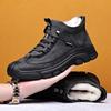 Winter new cotton shoes piled thickened snow boots warm outdoor fashion and comfortable men's shoes