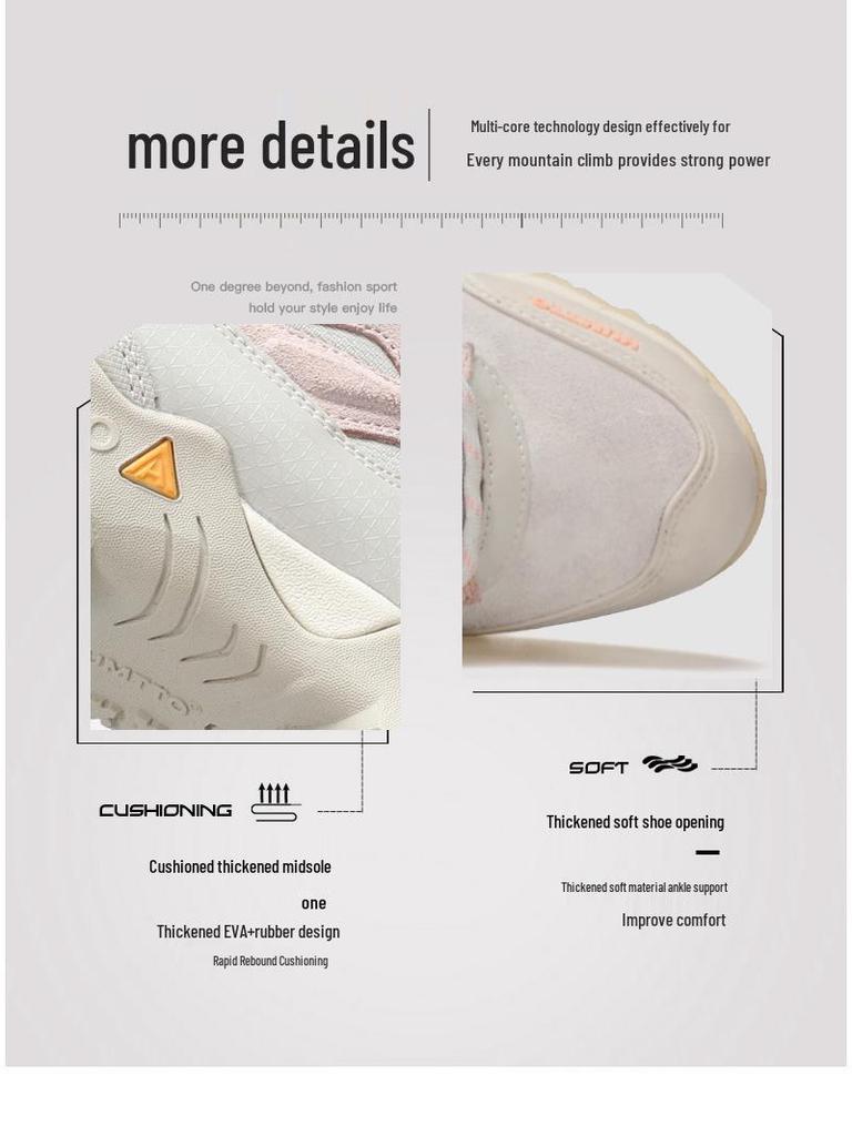 Hantu Women's and Men's Waterproof Non-Slip Hiking Shoes - Shock-Absorbing, Professional Mountaineering Footwear for Spring and Autumn