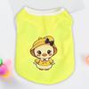 Dog Vest Round Neck Summer Breathable Pet T-shirt Cute Cartoon Animal Print Cat Pullover Pet Fashion Clothes