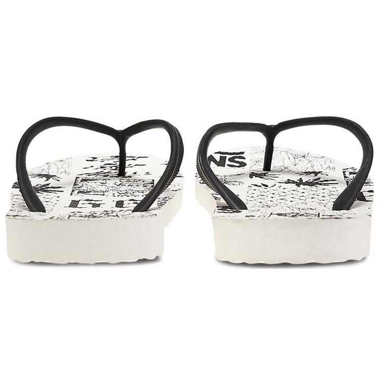 Vans Makena Fashion Unisex Black White Slippers 'Black White' Men's VN0A3MTLW85