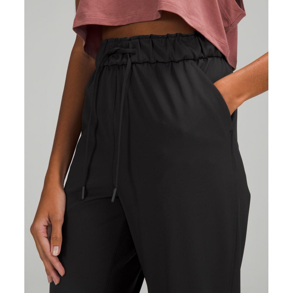 Lululemon Эластичные брюки с высокой посадкой, длина 7 8, черные