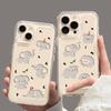 Little Elephant Cartoon Is Suitable for IPhone 16, Phone Case 15plus, Transparent 14 Silicone 13, Mini Protective Case 12promax
