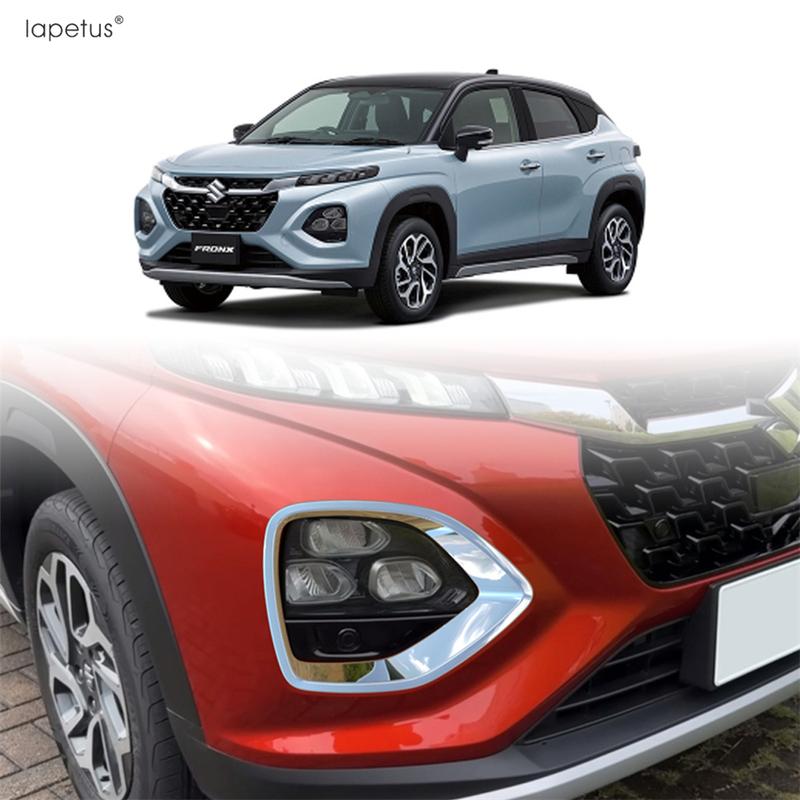 Front Bumper Fog Light Lamp Frame Cover Trim For Suzuki Fronx WDB3S WEB3S 2025 2026 ABS Chrome / Black Carbon Fiber Accessories