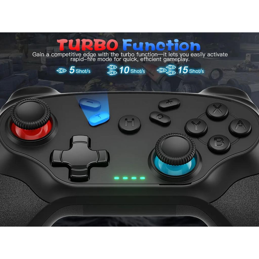 Контроллер для Nintendo Switch/ПК/iOS/Android Беспроводной Турбо Вибрация Игровой Контроль Консоль Пульт Аксессуары Геймпады