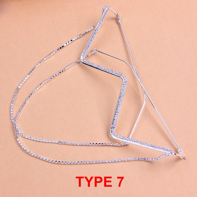 Stonefans New Luxury Tassel Glasses Chains Frames Vintage Crystal for Women Girls Fashion Body Chain Harness Jewelry Decoration