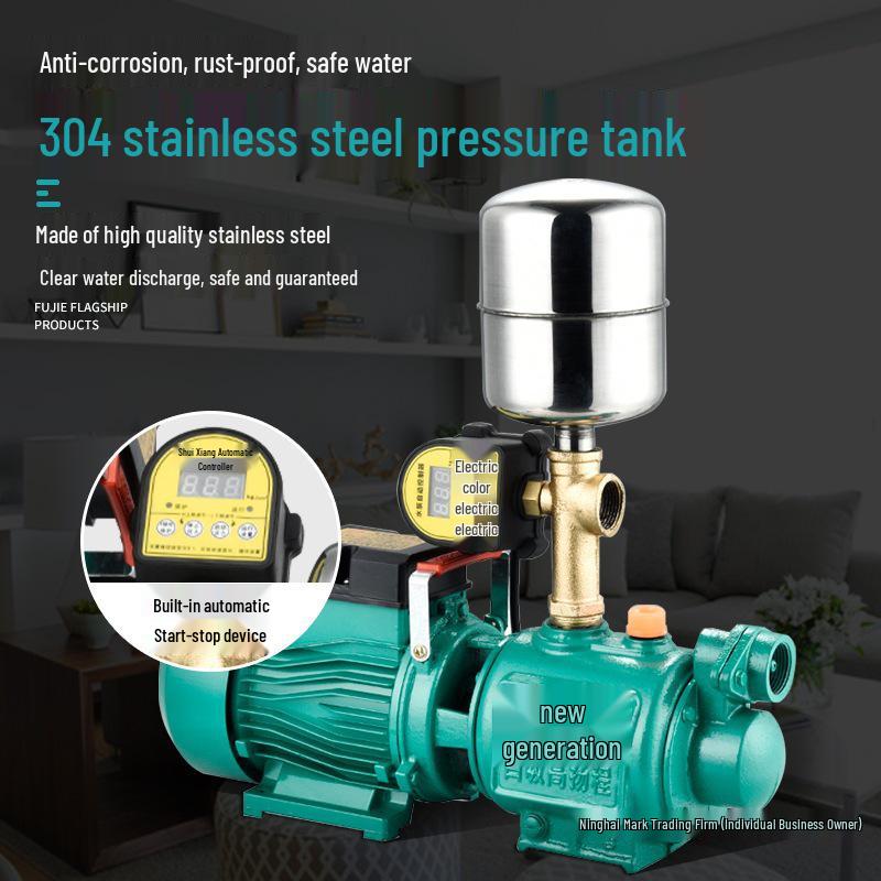 Полностью автоматический самовсасывающий повысительный насос 220В для скважины и водопроводной воды