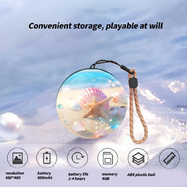 Сфера для хранения эмоциональных воспоминаний с дисплеем для фото и видео Хрустальный шар Подарок на годовщину День рождения