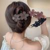 1Pcs Frosted Flower Shaped Hair Clip Claw Versatile Hair Clips Floral Hairpin Hair Accessories Barrettes For Women