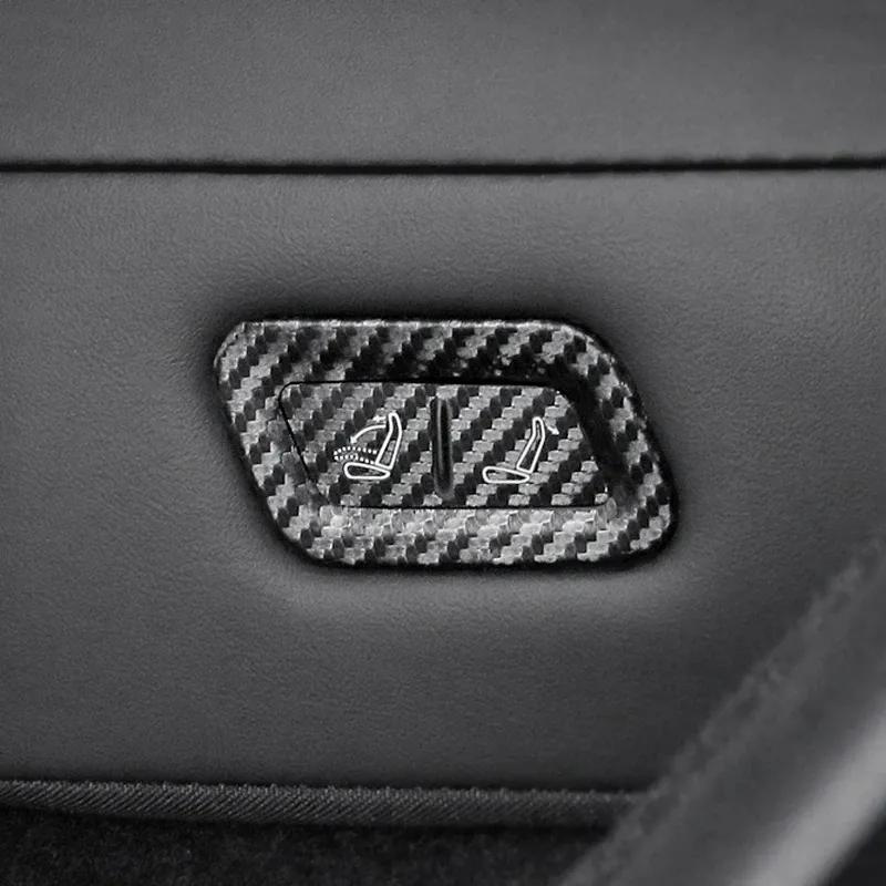 Betterhumz For Tesla Model Y Juniper 2025- Made of Alcantara Rear Seat Adjust Button Trim Sticker Decor Car Interior Accessories