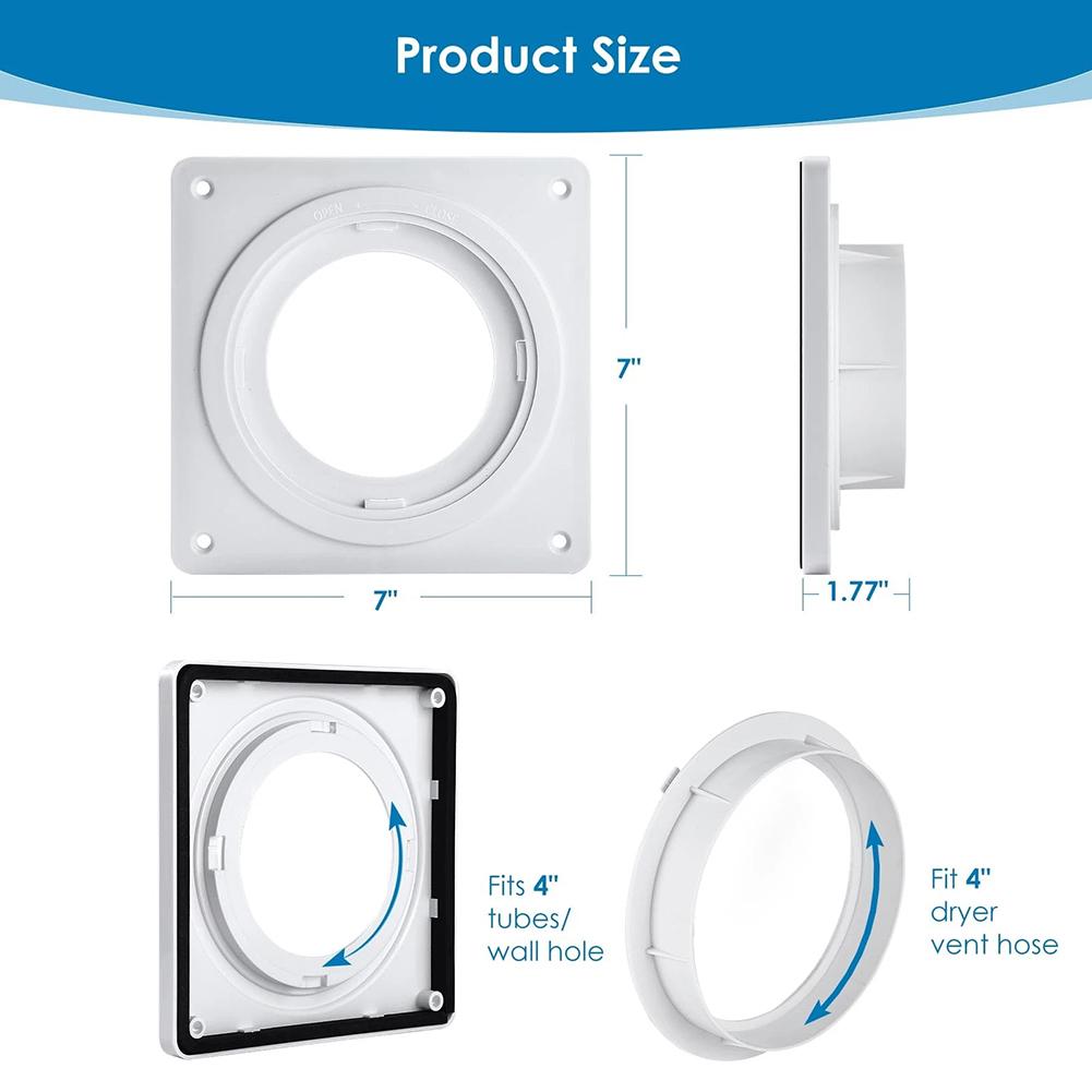 Быстроразъемный соединитель Соединитель вентиляционного отверстия сушилки Удобный в использовании Вентиляционный комплект Монтажный комплект Герметичная конструкция Бытовое Коммерческое использование