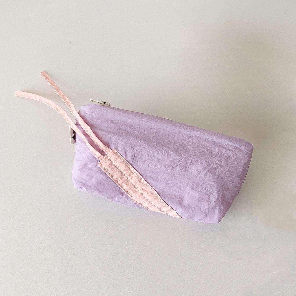 1 шт. Милый пенал с бантиком, Корейский милый стиль, Мягкий на ощупь, Чехол-органайзер для ручек для канцелярских принадлежностей, Студенческий школьный подарок