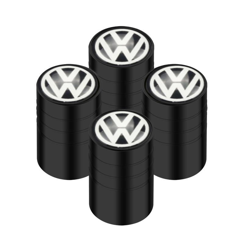 For VW 4Pcs Car Tire Valve caps Car Sticker for VW Volkswagen Passat Golf Polo Touran Accessories YHBE-V487 EM1