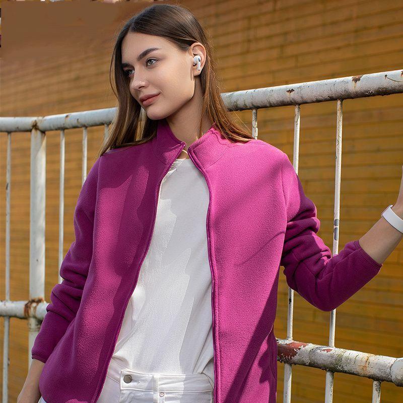 Большие размеры осень-зима женские бархатные и утолщенные теплые пальто на молнии модная свободная повседневная флисовая куртка M-4XL