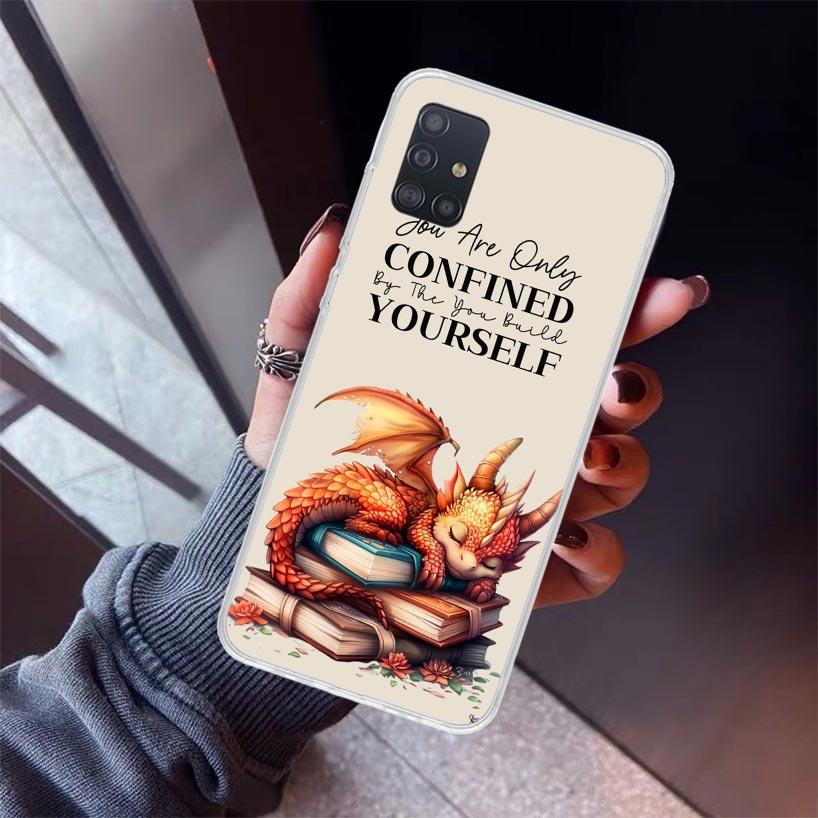 F-Fourth W-Wing Dragon Phone Case For Samsung Galaxy A12 A52S A42 A32 A22 A51 A50 Note 20 Ultra 10 S10 Plus A71 A70 A31 A30 A10S