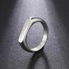 Stainless Steel Signet Rings for Men Women Minimalist Trend Wedding Couple Gift Hot