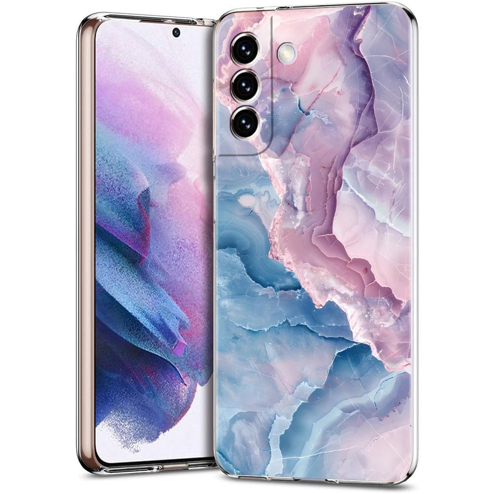 Модный Чехол Для Телефона С Мраморным Узором Для Samsung Galaxy S24 Ultra S23 FE S22 S20 S21 5G S10 S9 Plus S10E S8 Силиконовый Прозрачный Чехол