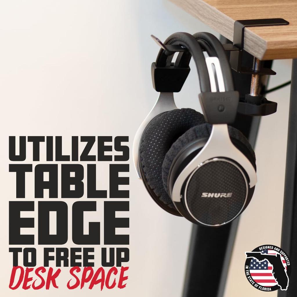 GATOR Headphone Hanger Desk GFW-HP-HANGERDESK