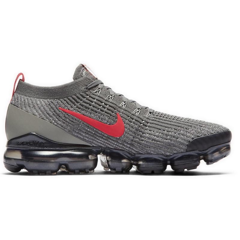 Nike Air VaporMax Flyknit 3 Серый/Красный трек Кроссовки для бега CT1270-001