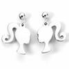 Barbie Sterling Silver Silhouette Stud Earrings