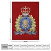 Manta de tiro de terciopelo rojo con insignia RCMP de Policía Real Canadiense montada, manta linda, franela a cuadros