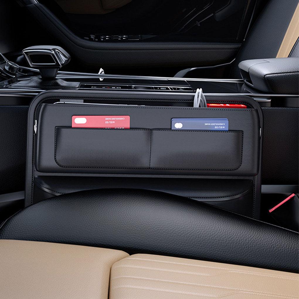Черный органайзер для хранения вещей, легко собирается и позволяет легко организовать небольшое пространство. Аксессуары для автомобильного органайзера.
