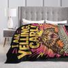 Подземелье Карла Я кричу Карл Плюшевое одеяло Детское фланелевое покрывало Для улицы Супер теплое Качественный дизайн Покрывало
