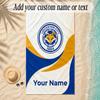 Beach TowelLeicester City Custom Name Text Personalized Soft Towel for Beach Pool Indoor Home Decor Gift