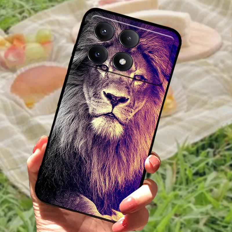 For Xiaomi Poco X6 Case Cover Poco X 6 X6 Pro 5G Silicone Soft Marble Black Bumper Funda Coque for Xiaomi Poco X6 Pro Protective