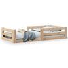 VidaXL Cadre de lit sans matelas 75x190 cm bois de pin massif, meuble de chambre à coucher, sommier, lit en bois 855696