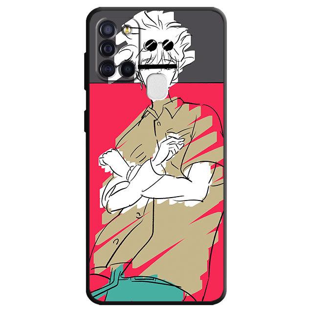 Чехол для Samsung Galaxy A03 Core A04 A03s A04s A40 A10 A70 A10s A50 A20e A02s A02 A01 Jujutsu Kaisen Gojo Satoru Wolf Cover