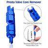 Bicycle Valve Core Remover Tool Aluminum Alloy Bike Valve Core Tightening Wrench for Presta for Schrader Valve Stem Core Remover Repair Tool