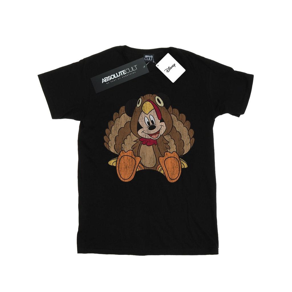 Disney Girls Mickey Mouse Thanksgiving Turkey Costume Cotton T-Shirt