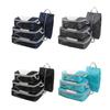 4 Set Travel Packing Cubes Compression Packing Cubes for Suitcase Luggage Cubes Suitcase Organizer Bags Travel Essential