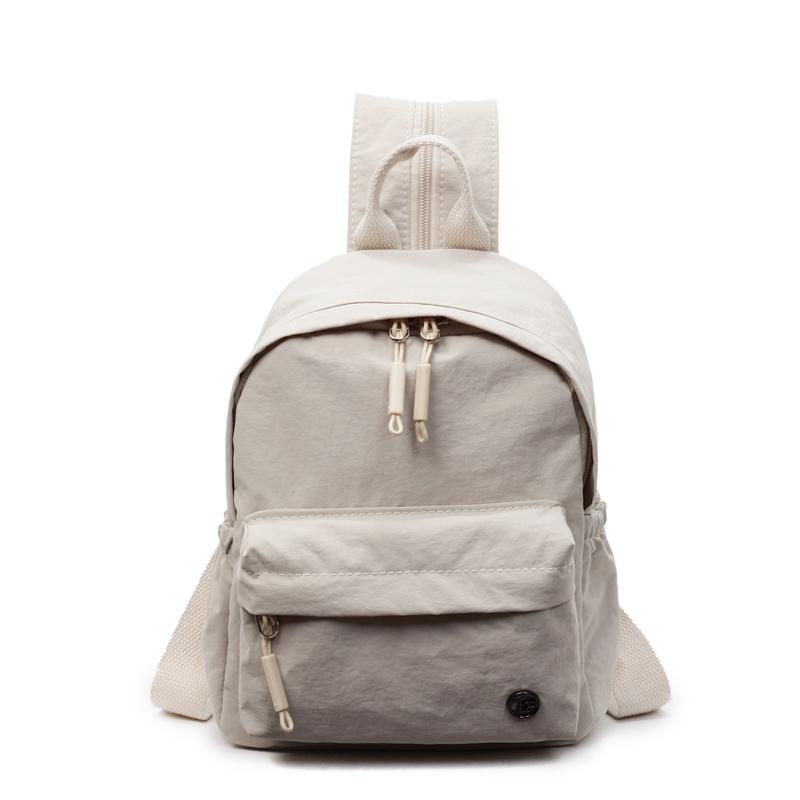 Рюкзак женский многофункциональный одноплечевой легкий однотонный мини-рюкзак спортивная нагрудная сумка